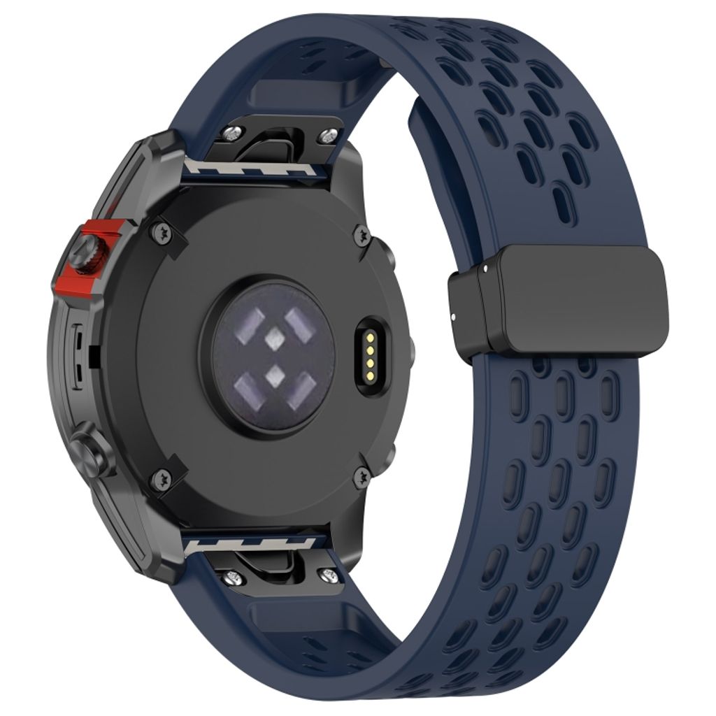 Garmin Fenix 7X Pro Klokkereim i silikon ensfarget - Blå