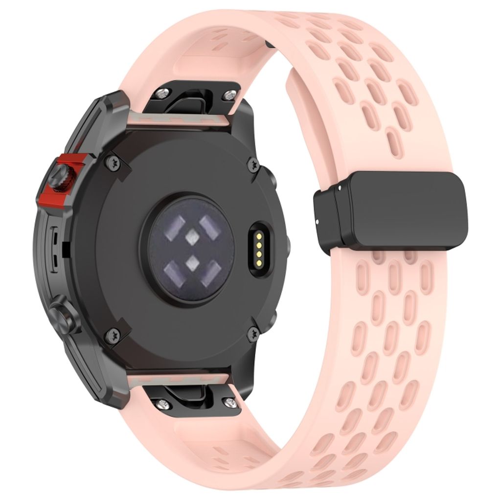 Garmin Fenix 7X Pro Klokkereim i silikon ensfarget - Rosa