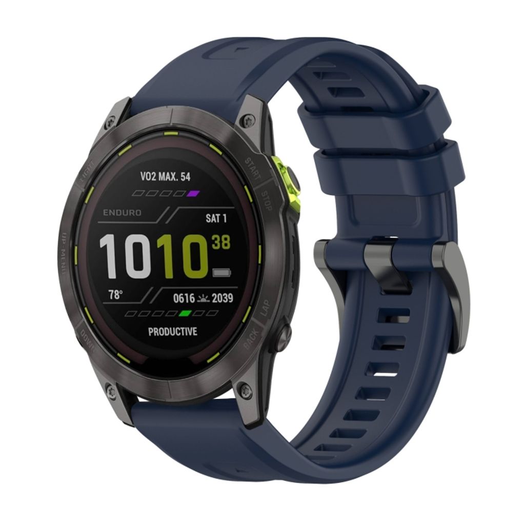 Garmin Enduro 3 Klokkereim i silikon ensfarget - Blå