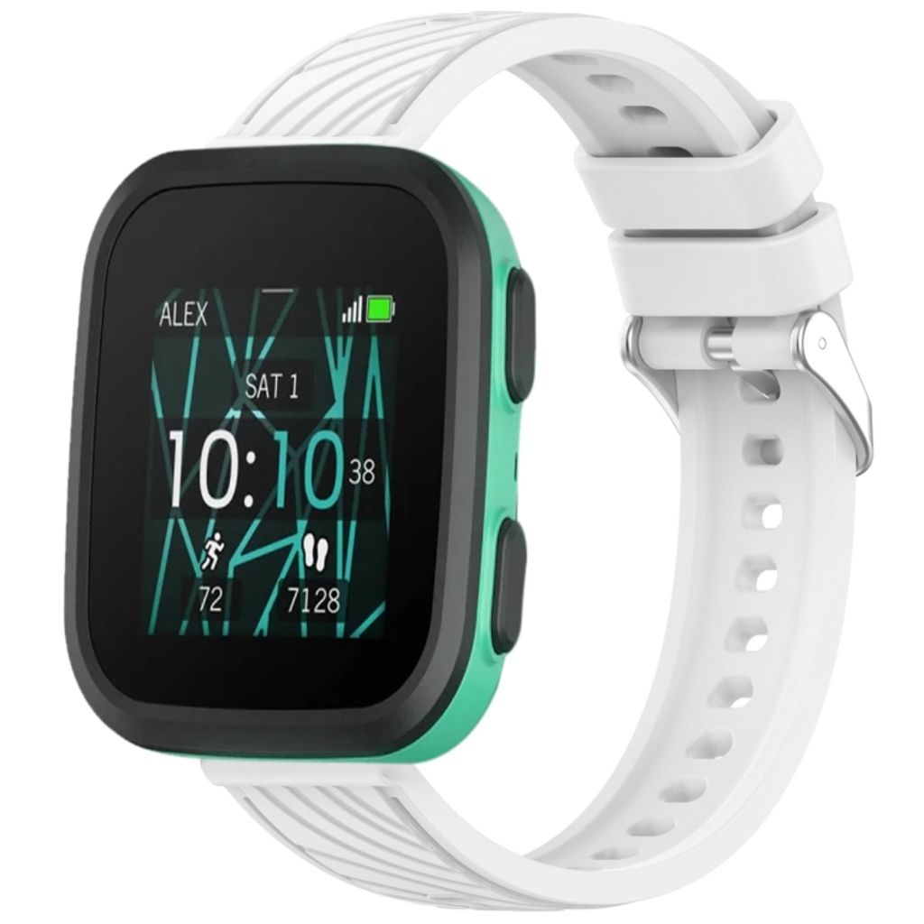 Garmin Bounce Urrem i tekstureret silikone - Hvid