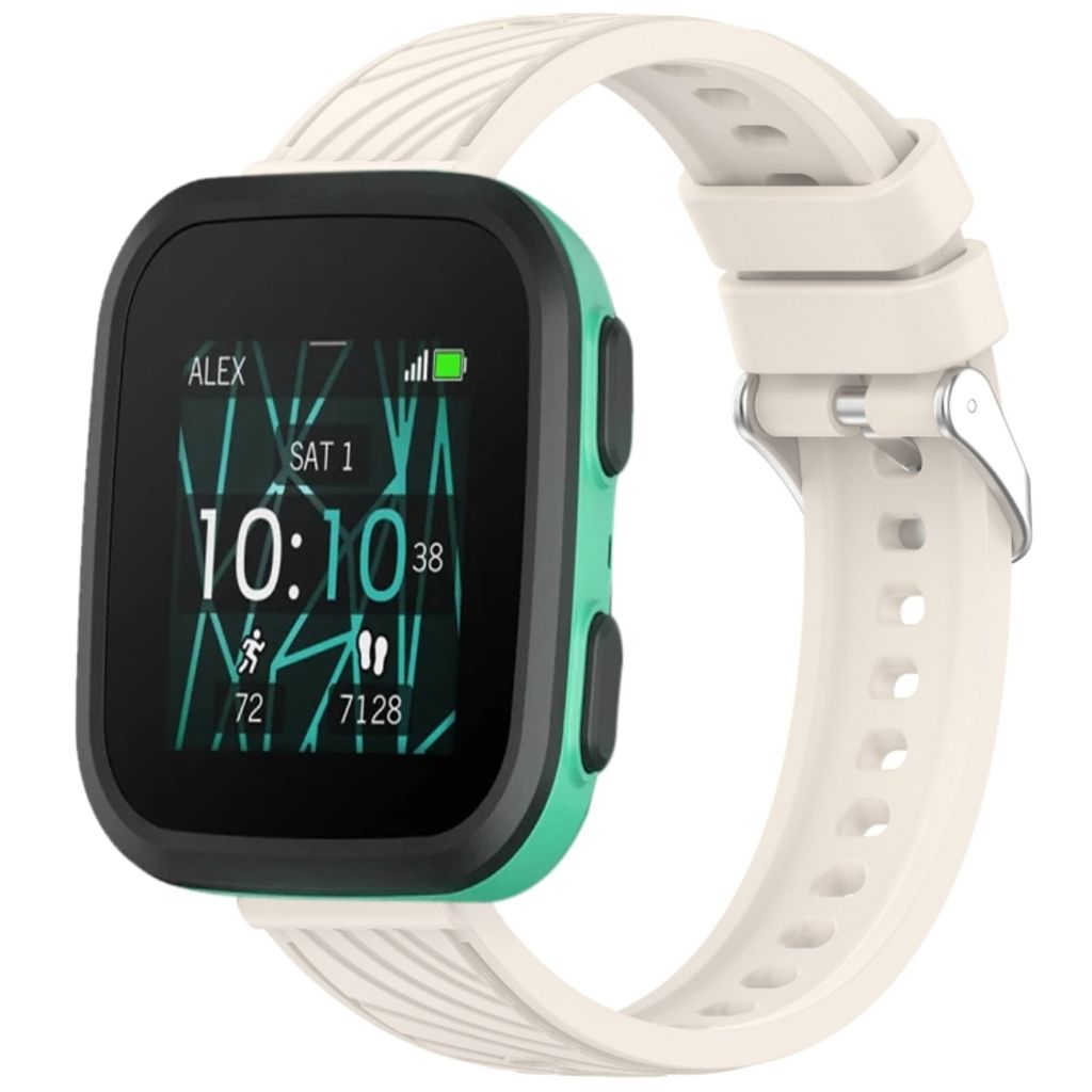 Garmin Bounce Urrem i tekstureret silikone - Hvid