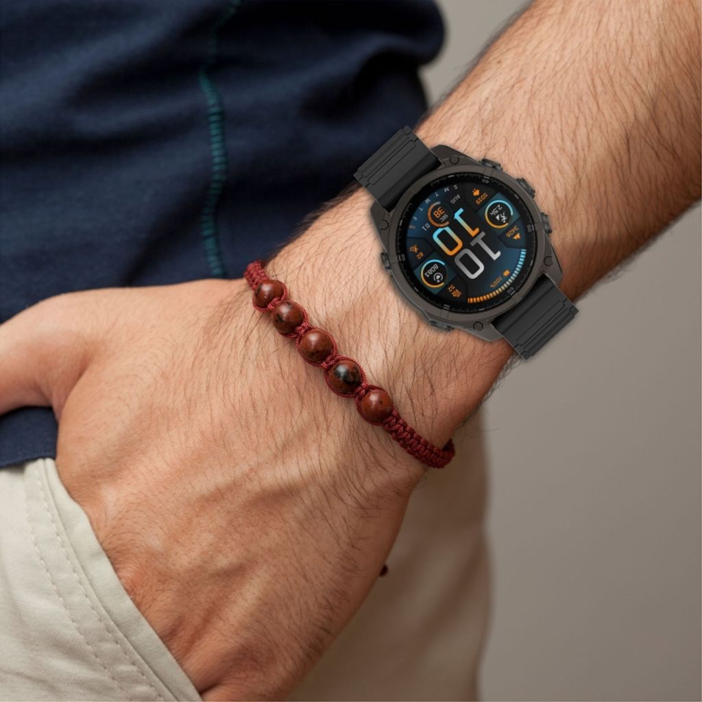 Garmin Fenix 8 43mm Klokkereim i silikon tofarget - Svart