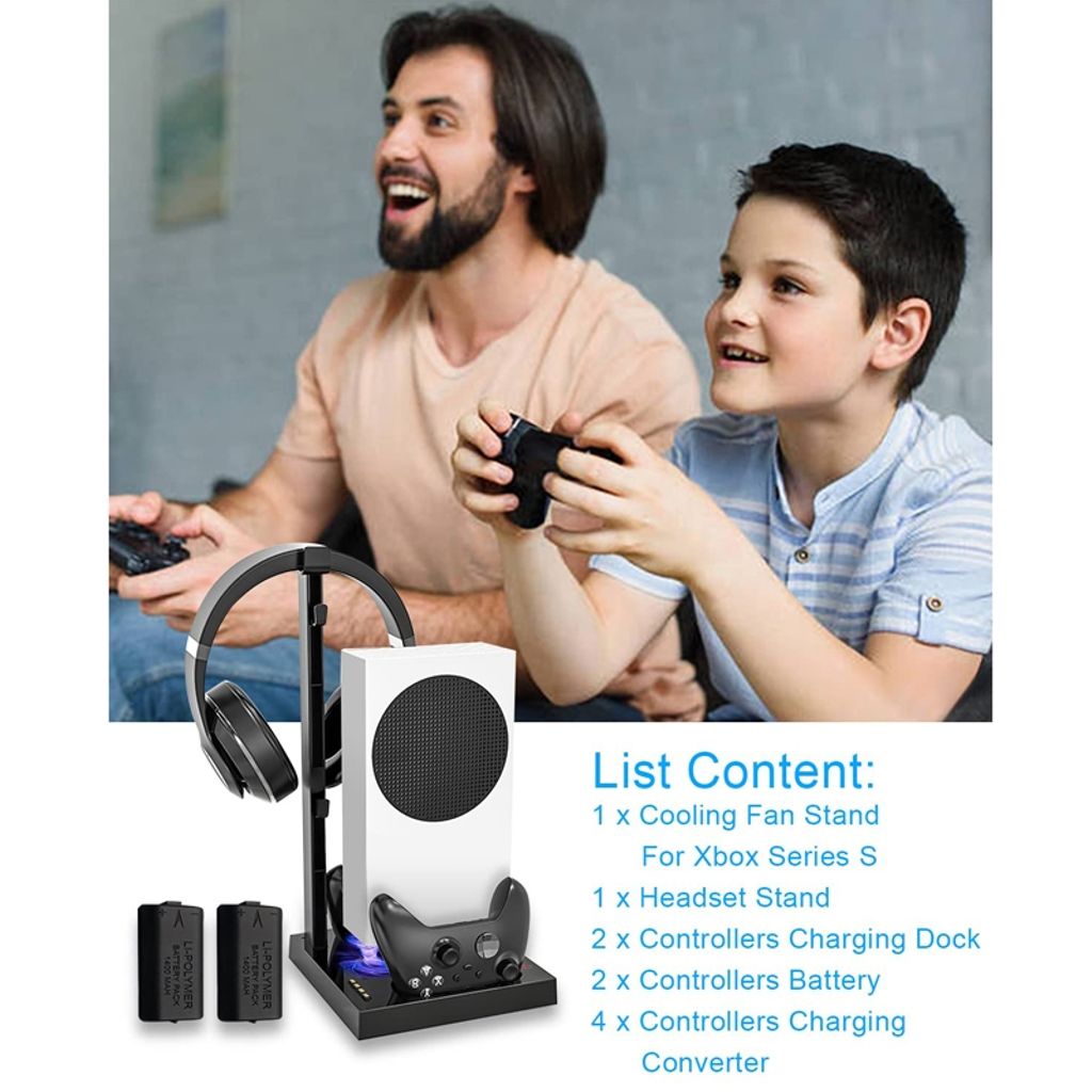 iPlay Kylningsbas & Laddstation för Xbox Series S – Svart