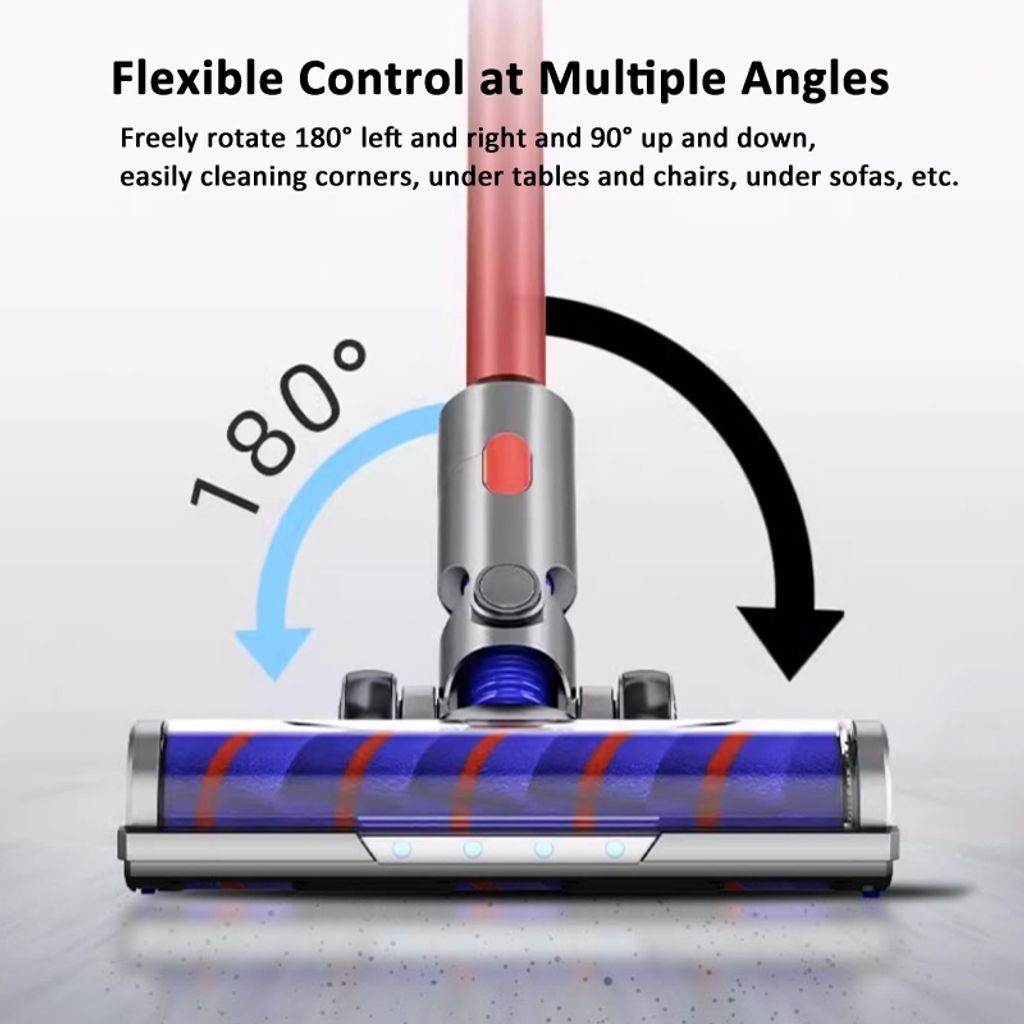 Dyson V7/V8/V10/V11/V15/V8 Slankt motorisert gulvbørstehode Myk fløyelsbørste