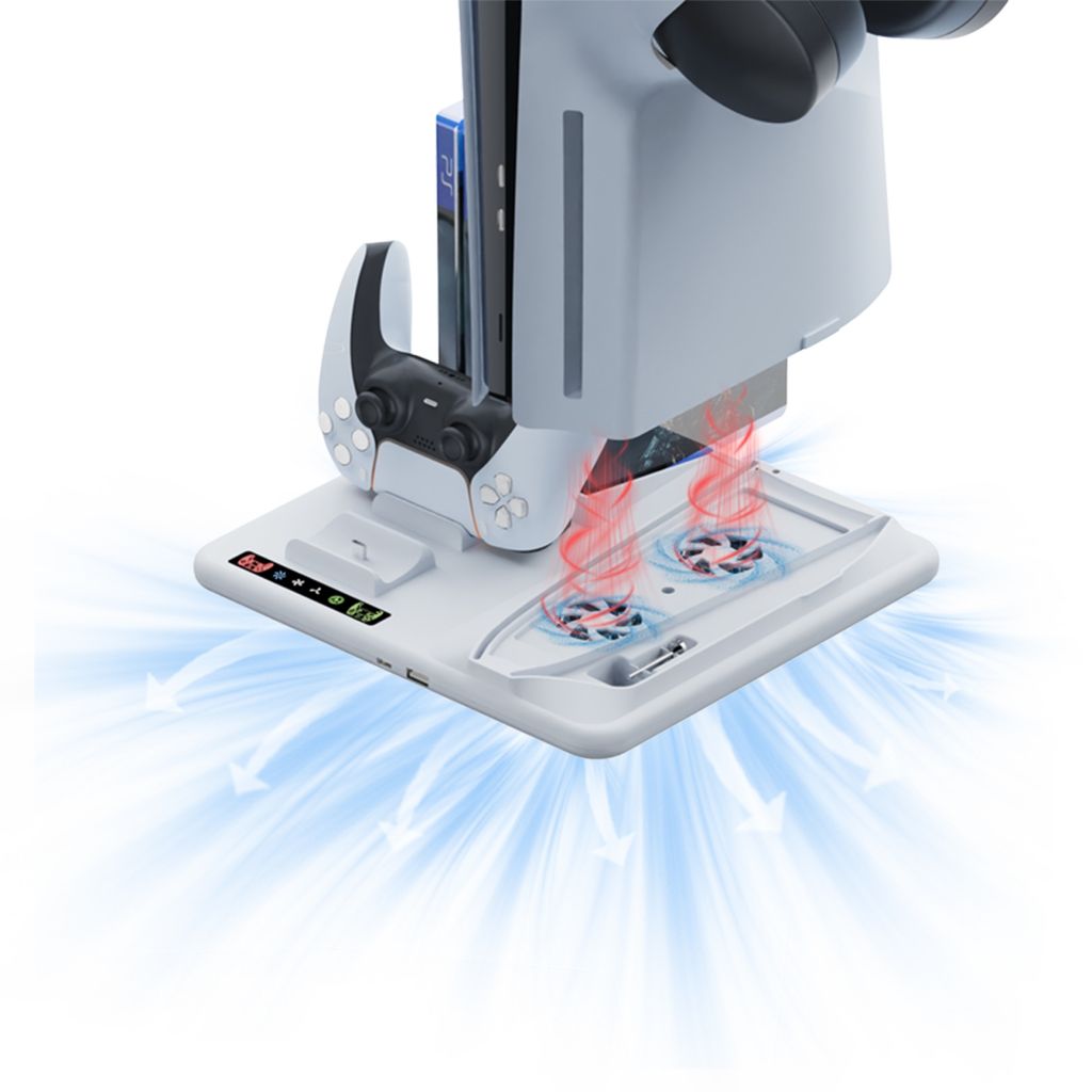 iPlay-monitoiminen jäähdytysteline PS5 Slimille