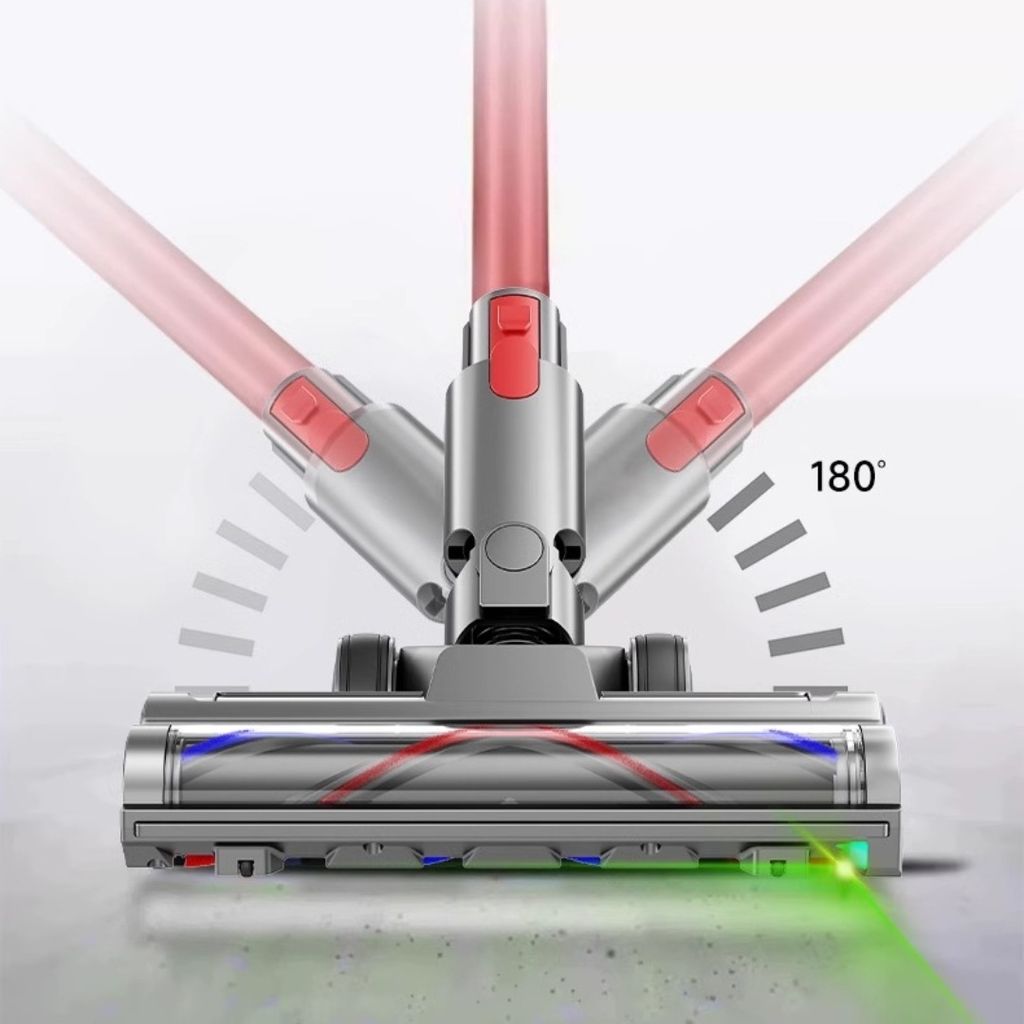 Direktdriven golvbortse med dammlampa för Dyson V10 Slim / V12 Slim
