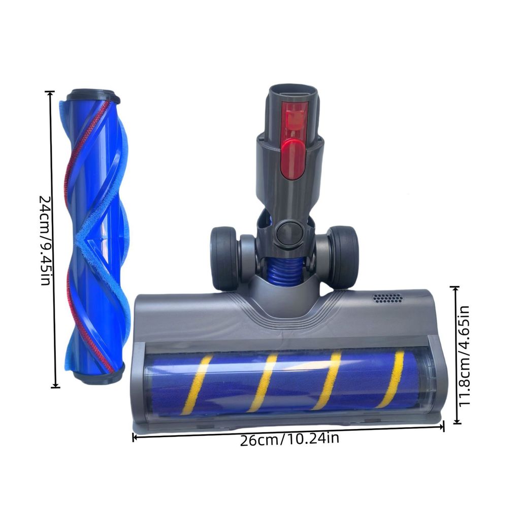 Golvborste med sammet- och driven rullborste set för Dyson V6/V7/V8/V10/V11/V15