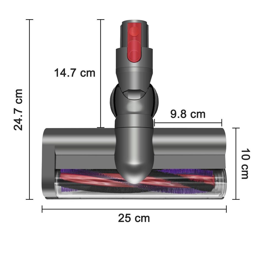 Golvborste med direktdriven rullborste för Dyson V7/V8/V10/V11/V15