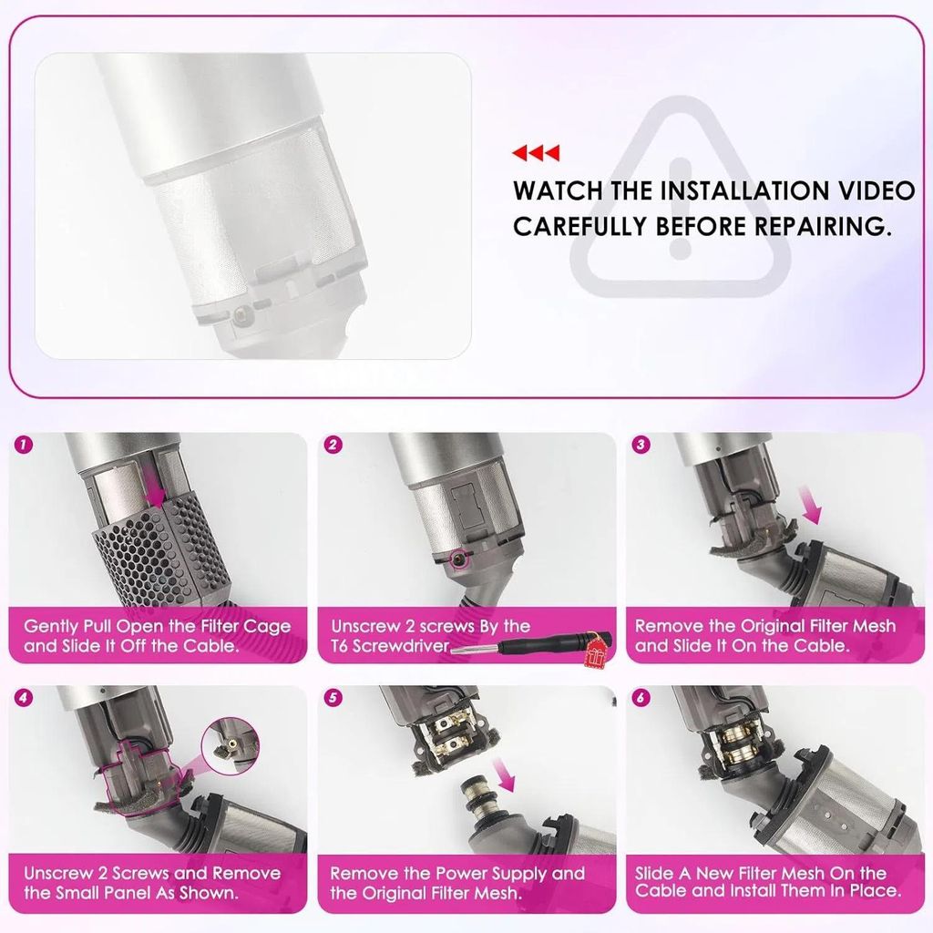 Dyson Airwrap HS01 / HS05:n sisäsuodatin – Korjaustarvikkeet