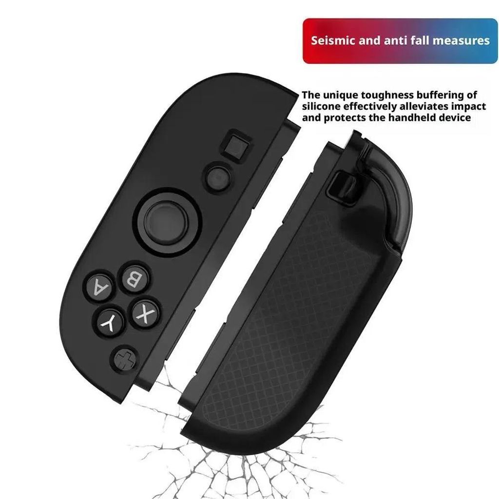 Silikoninen suojakotelo Nintendo Switch 2 Joy-Con -ohjaimille - musta
