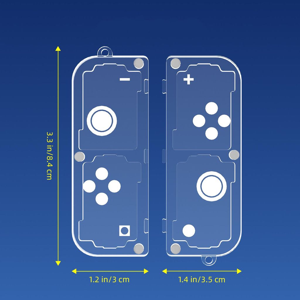 Pelikorttien säilytyslaatikko Nintendo Switchille / Switch 2:lle – Läpinäkyvä