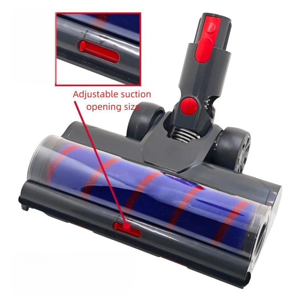 Motorisert gulvbørste med LED og rullebørstesett for Dyson V7/V8/V10/V11/V15