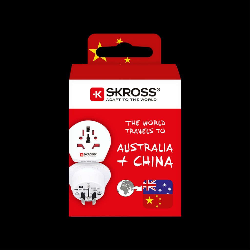 SKROSS Reiseadapter Europa til Australia / Kina