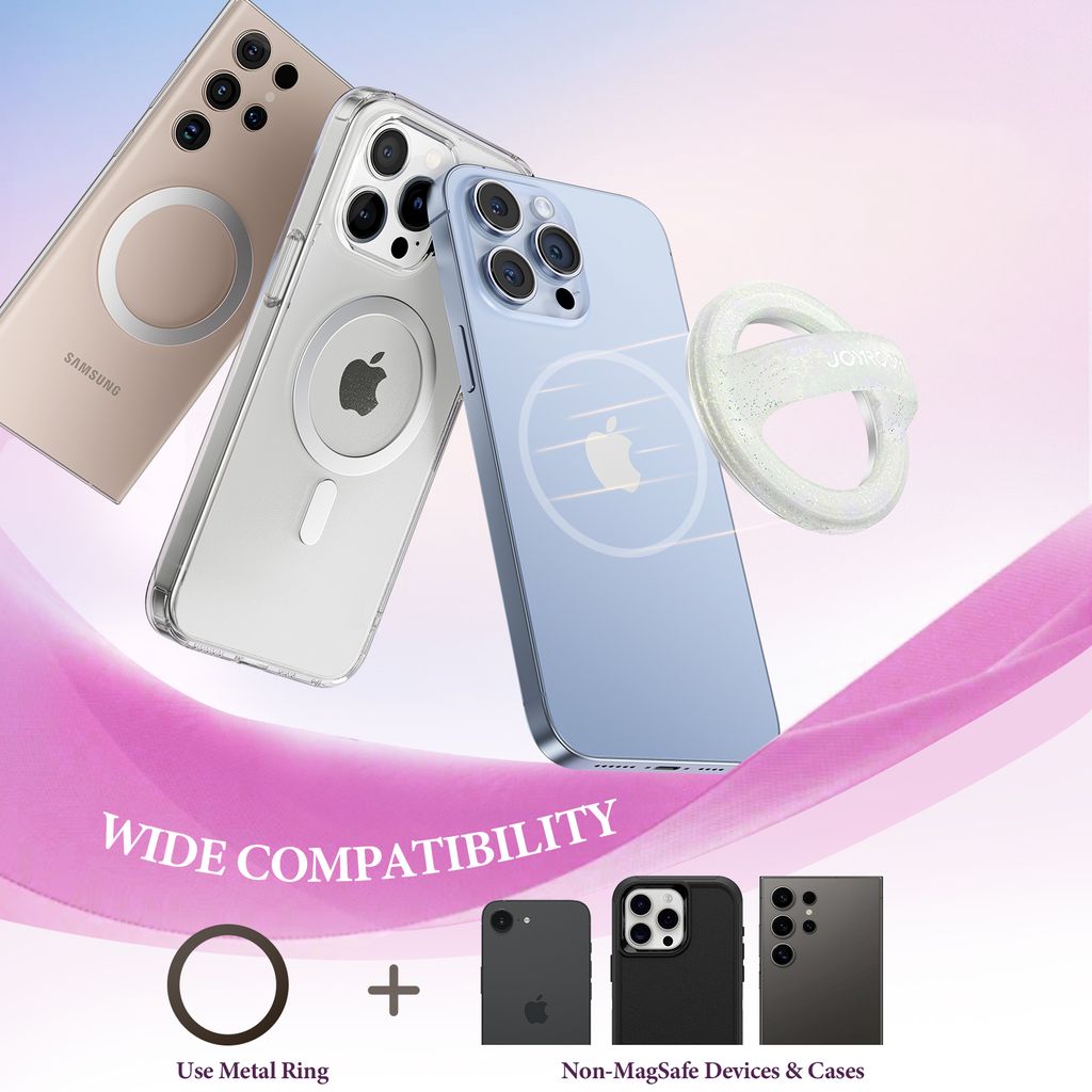 Joyroom Magnetic Ring Holder for Smartphone – White
