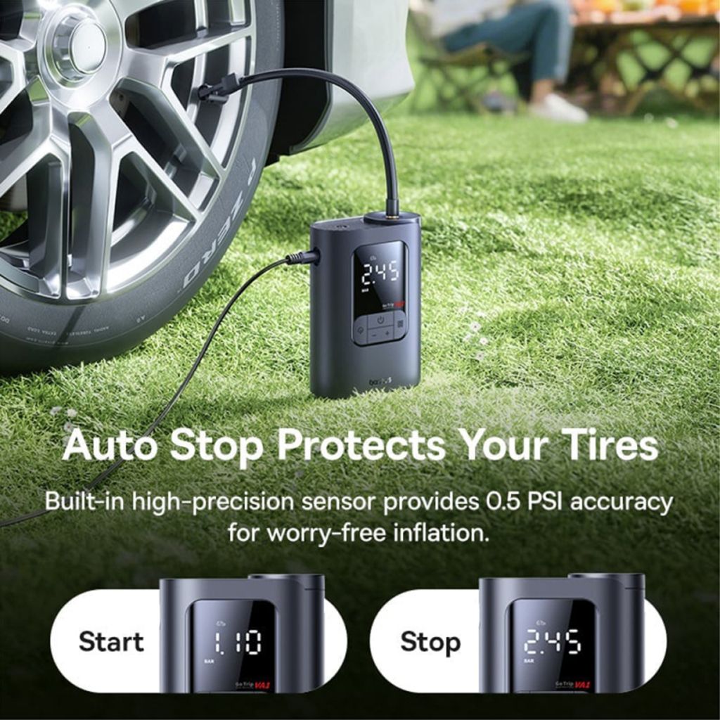 Baseus GoTrip VA1 Super Mini Luftkompressor – Grå