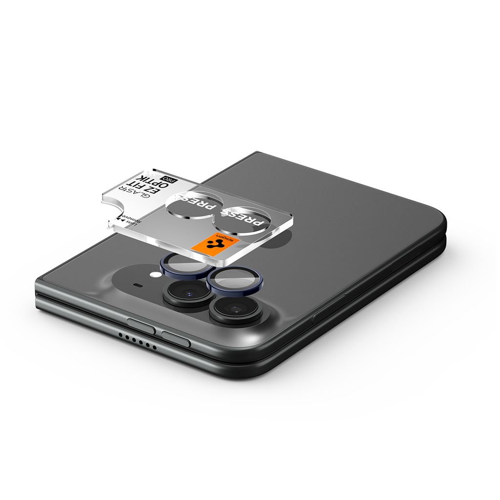 Spigen Glas.tR EZ Fit Optik Pro Linsskydd 2-pack till iPhone Duo - Svart