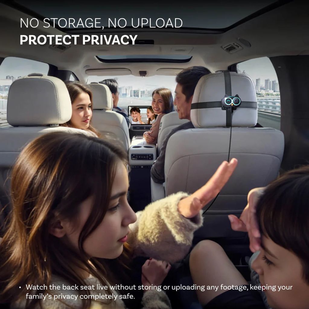 Ottocast Cabin Care Owl trådløs CarPlay-adapter til overvågning - sort