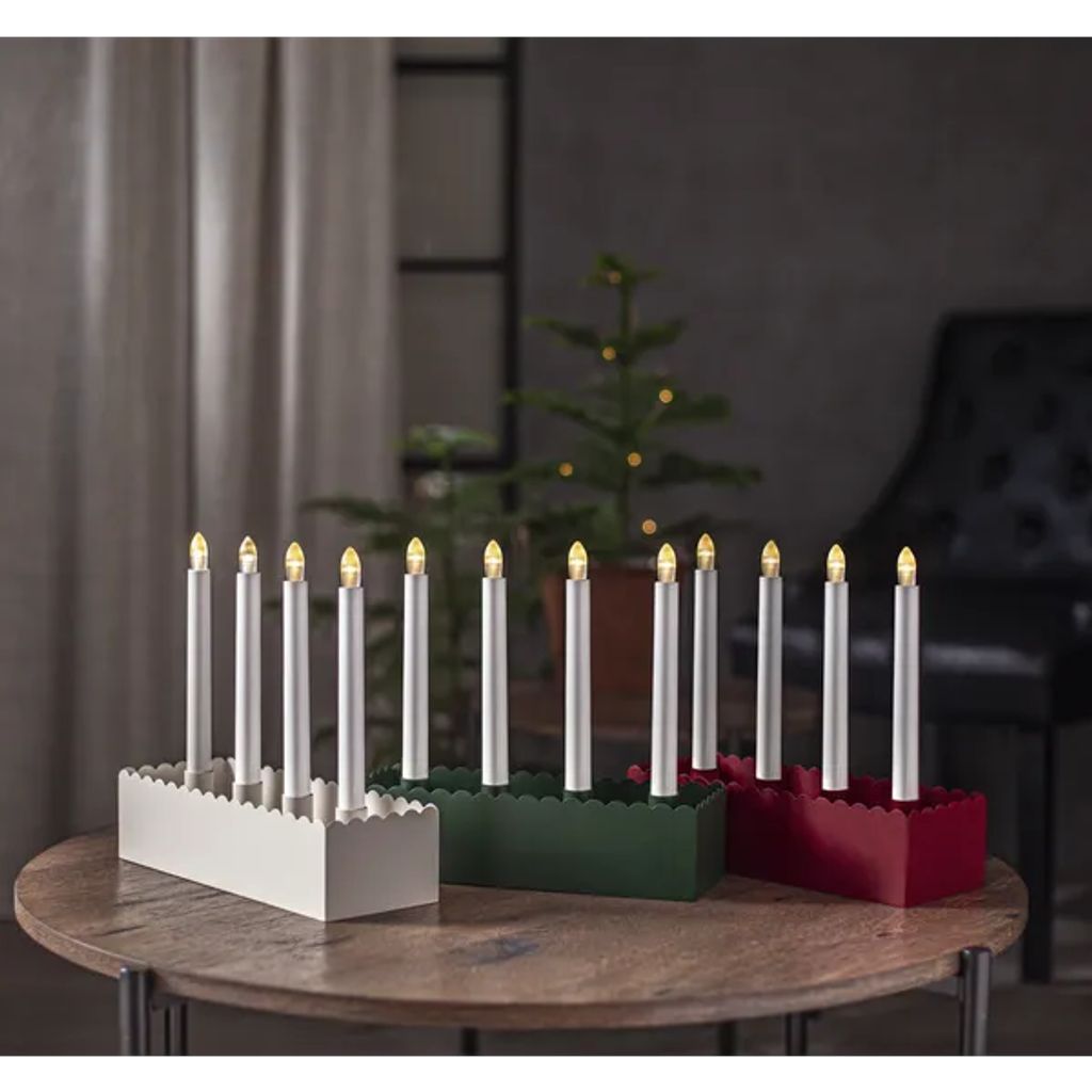 Star Trading Lysestake Advent – Hvit
