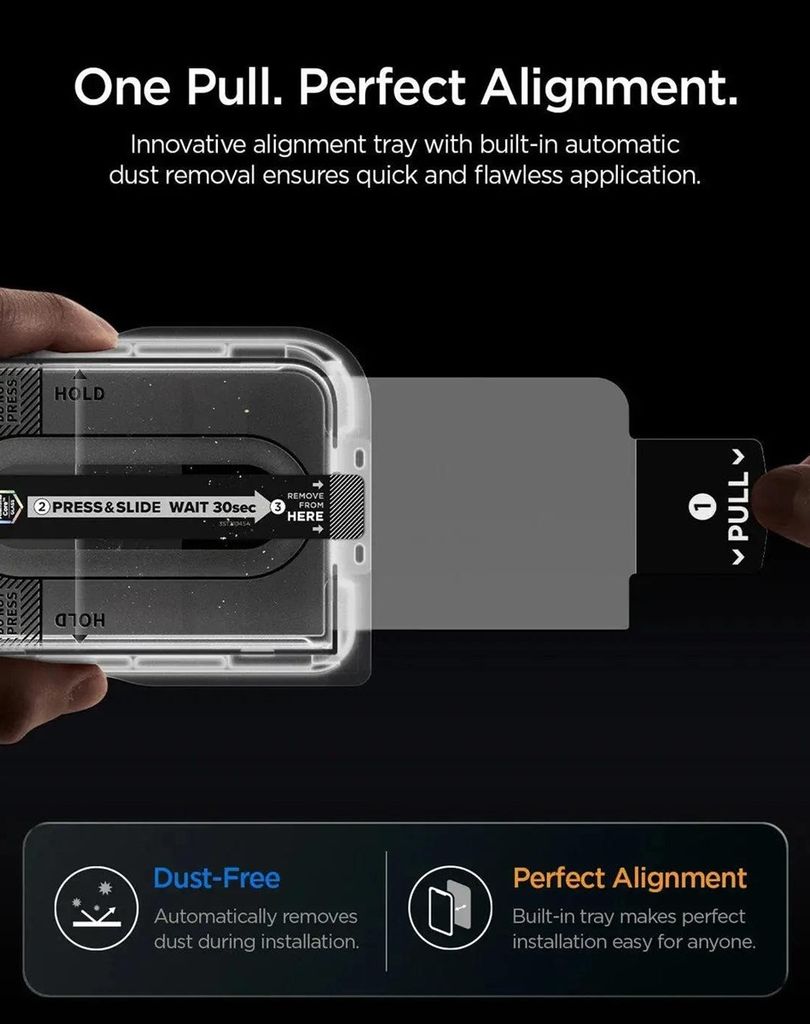 Spigen Glas.Tr Ez Fit Pro HD Privacy Näytönsuoja iPhone Duo