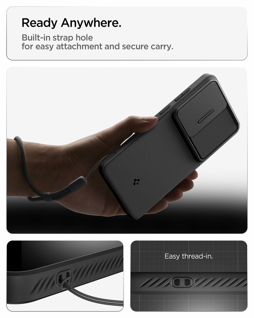 Spigen Samsung Galaxy S26 Ultra Optik Armor Skal - Svart