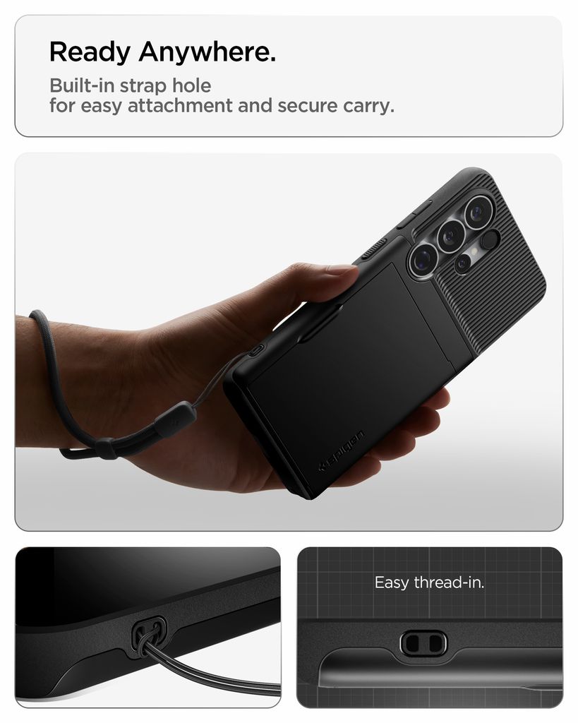 Spigen Galaxy S26 Ultra Slim Armor Skal – Svart