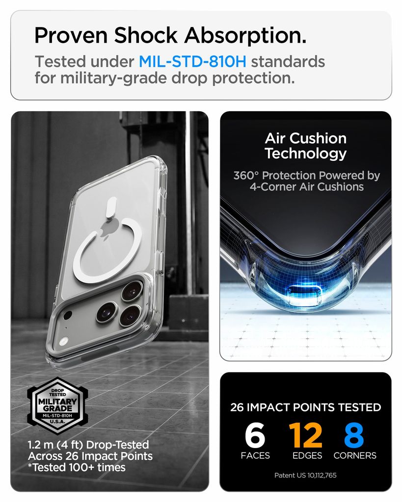 Spigen iPhone 18 Pro/17 Pro Ultra Hybrid Optic S MagFit kuori - Hopea
