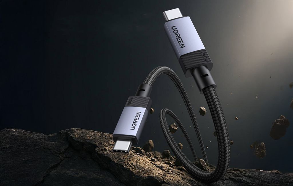 UGREEN USB-C til USB-C-kabel 240W / 40 Gbps / 1 m - Grå