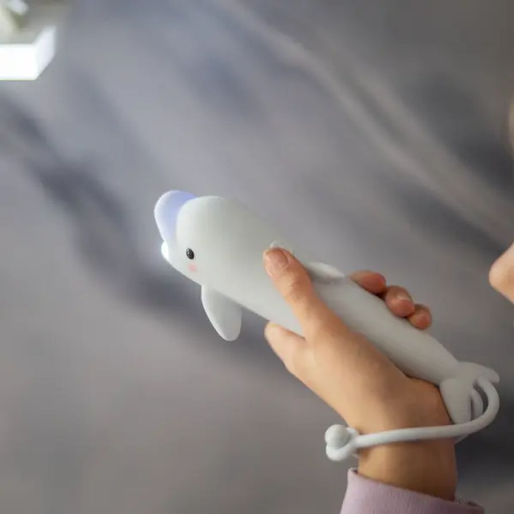 Star Trading lommelykt LED Dolphin – blå