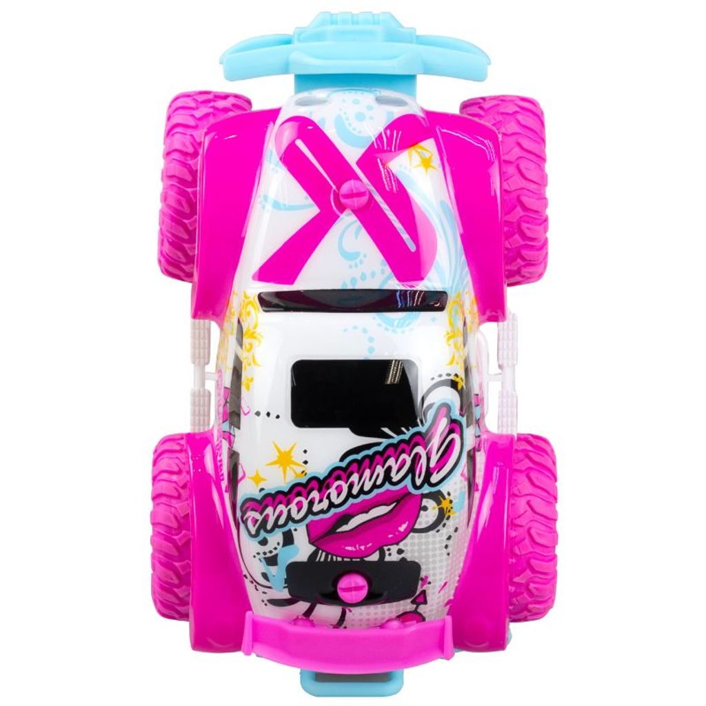 Silverlit Exost Mini Pixie II radio-ohjattava auto – Valkoinen/Vaaleanpunainen