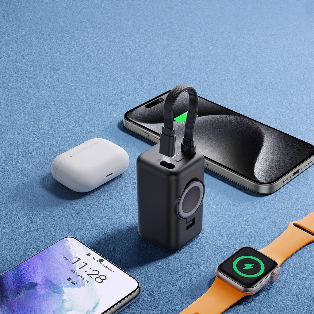 Joyroom USB-C / Apple Watch Magnetic Wireless Charger Powerbank 5000mAh - Black