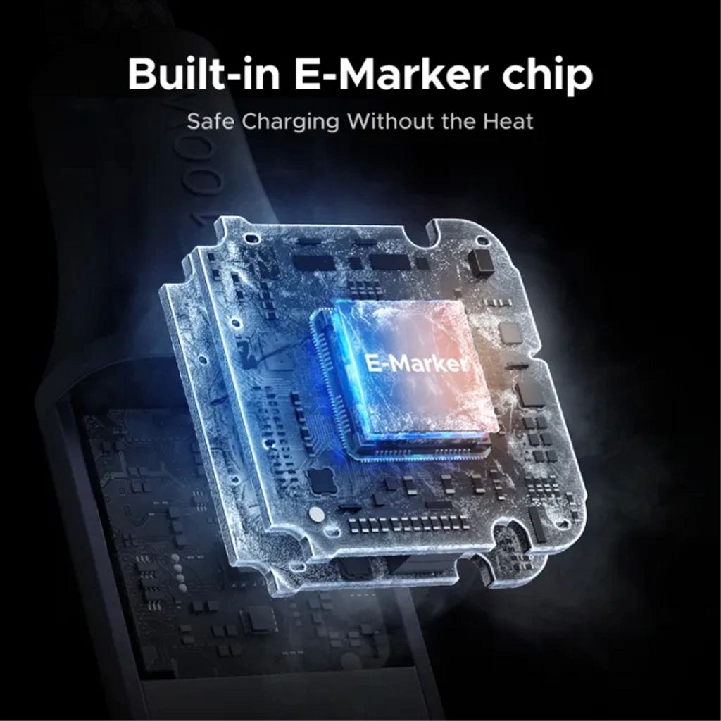 UGREEN USB-C - USB-C PD Magneettinen Pikalatauskaapeli 100W, 1m - Space Gray