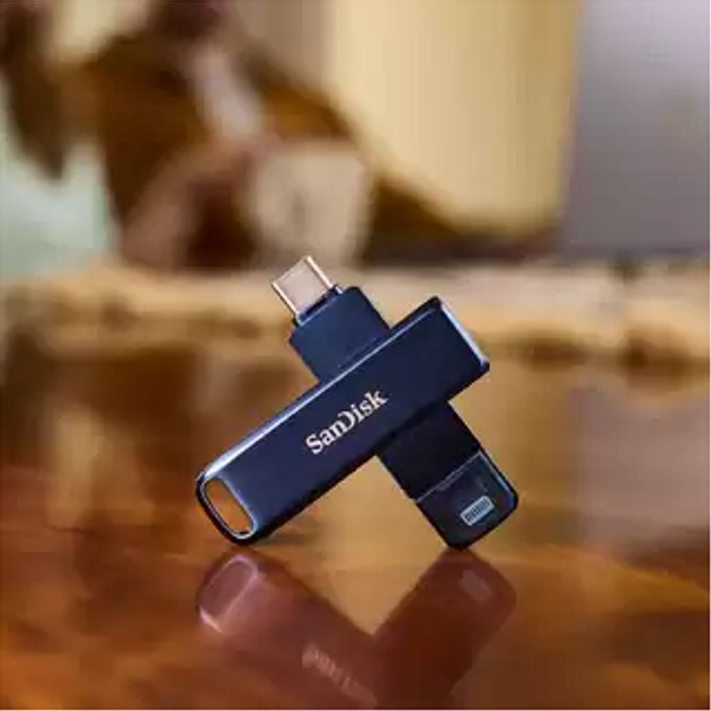 SanDisk 256GB Phone Drive USB-C Flash Drive – Metallic Sky
