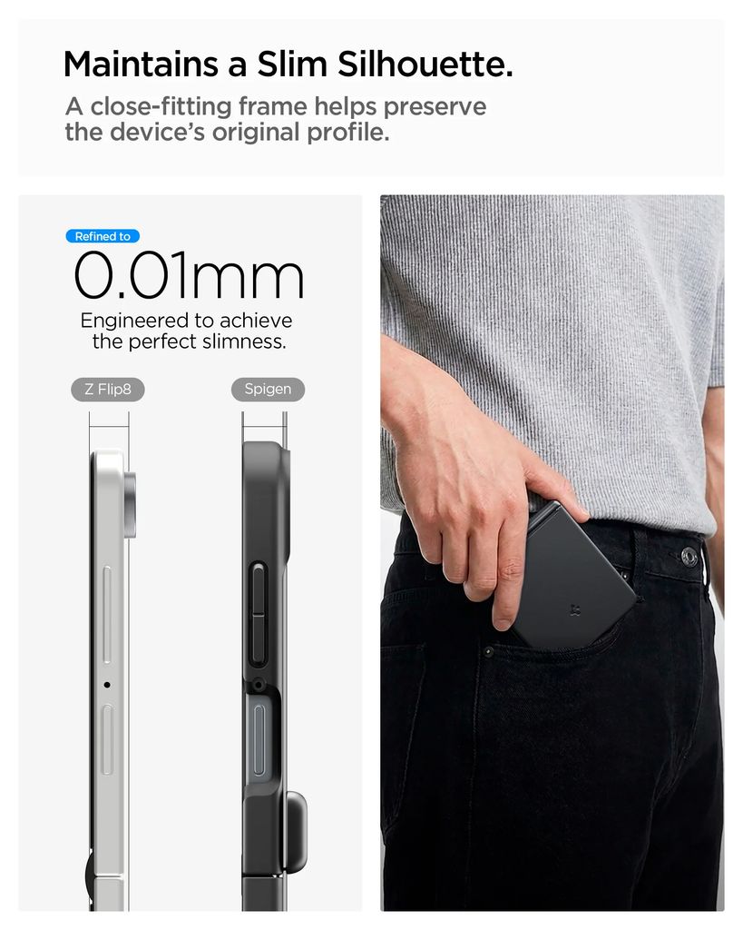 Spigen Air Fit Pro MagFit Cover til Samsung Galaxy Z Flip8 - Sort