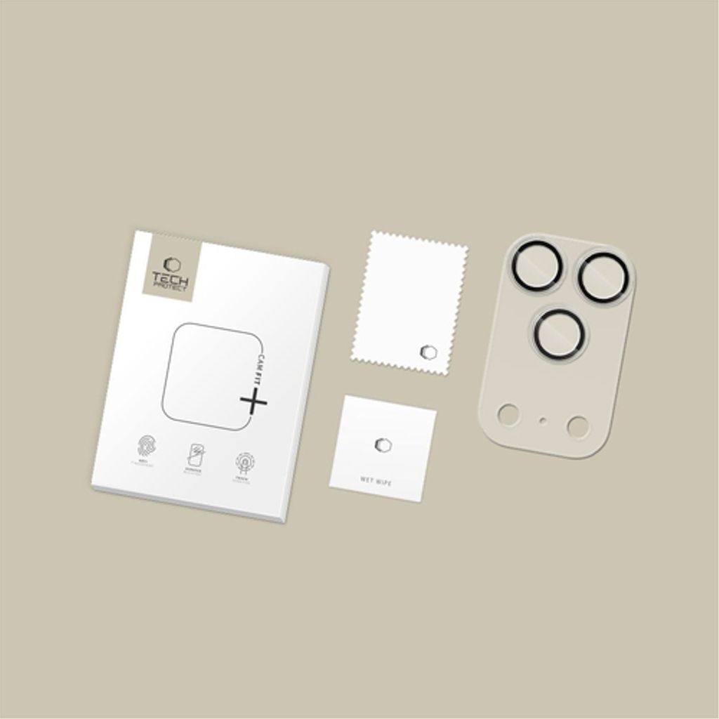 Tech-Protect Camfull Fit+ iPhone 17 Pro Max Kamerabeskyttelse Hybridglas - Gennemsigtig