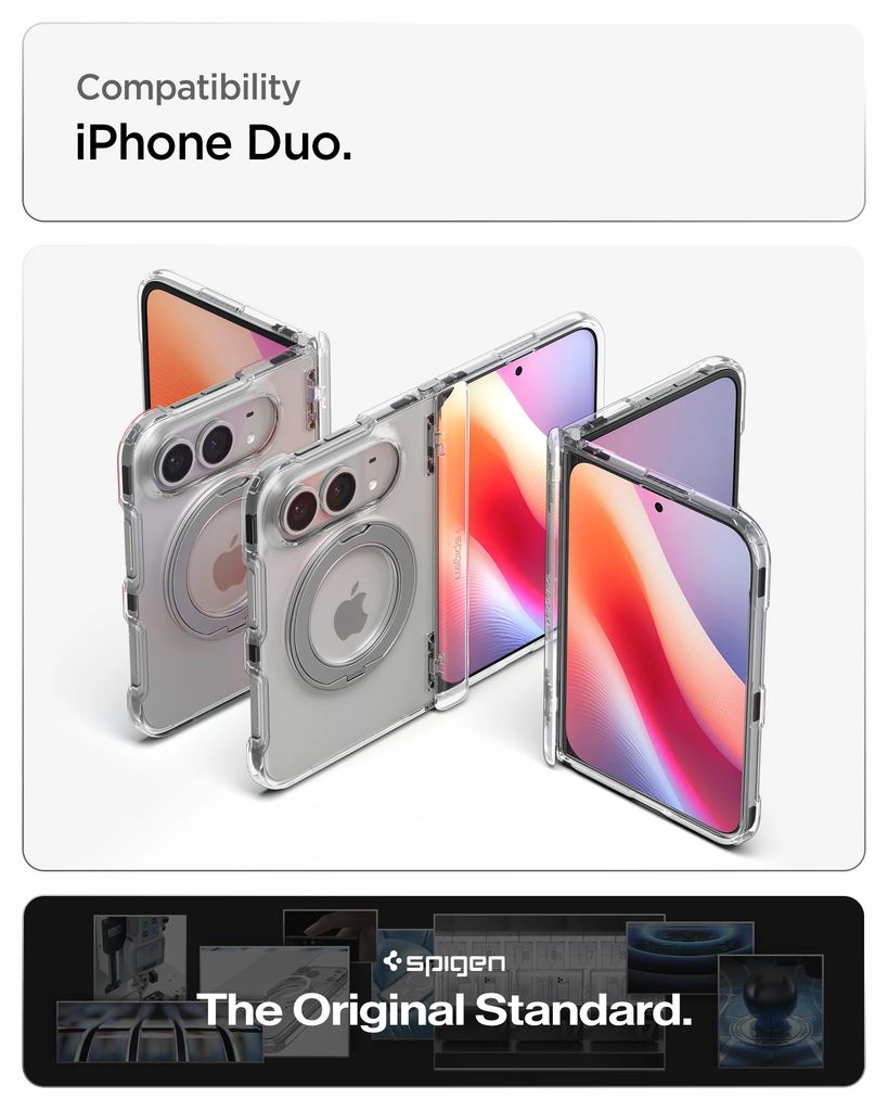 Spigen Ultra Hybrid Pro S MagFit Skal till iPhone Duo - Transparent vit