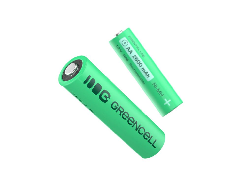 Green-Cell AA R6 2600 mAh ladattavat paristot – 4 kpl