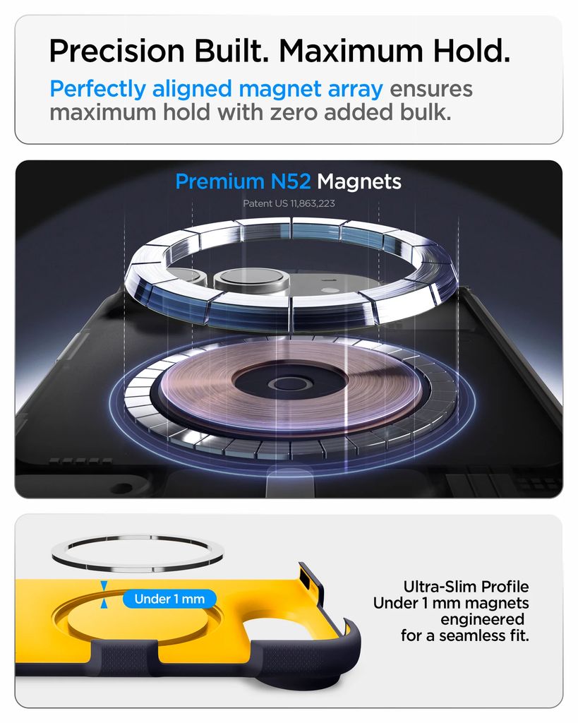 Spigen Nano Pop MagFit Skal till iPhone Duo - Blå/Gul