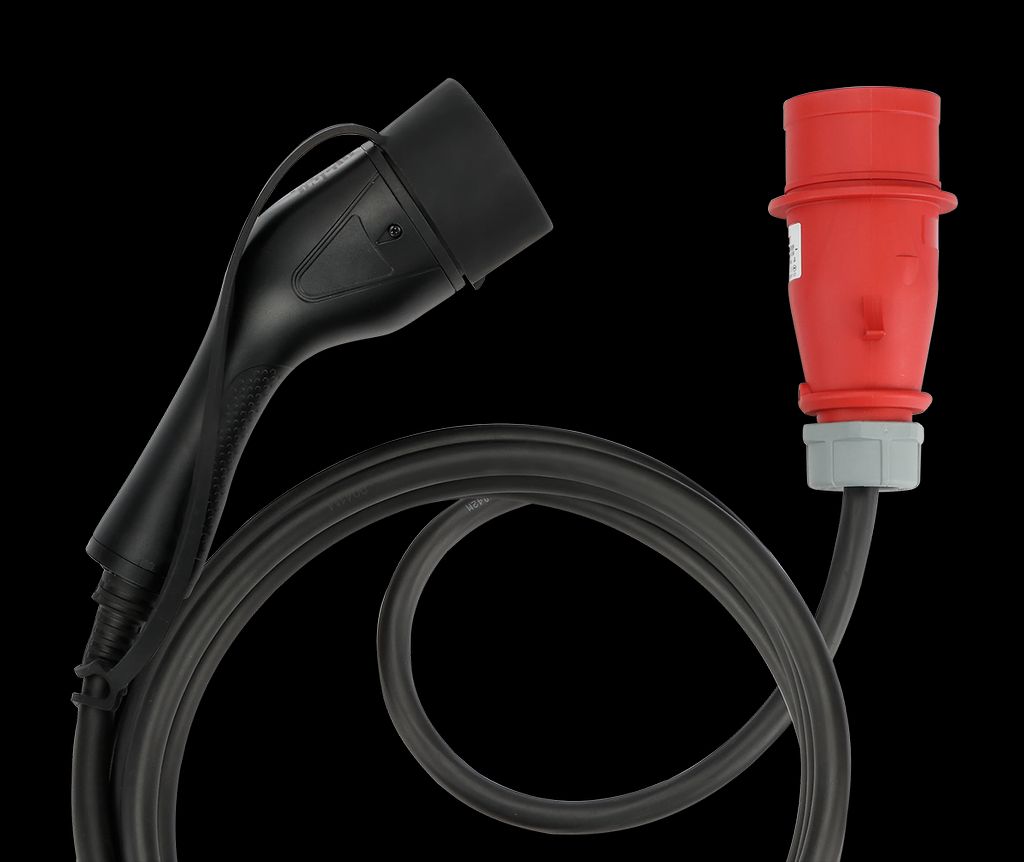 DELTACO E-Charge latauskaapeli 3-vaiheinen CEE 16A - Type-2, 6m