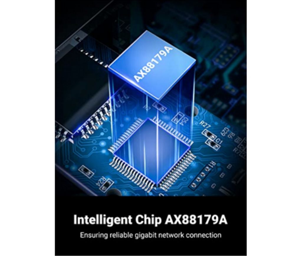 UGREEN CR111 ethernet-adapter RJ45, USB 3.0 - hvit