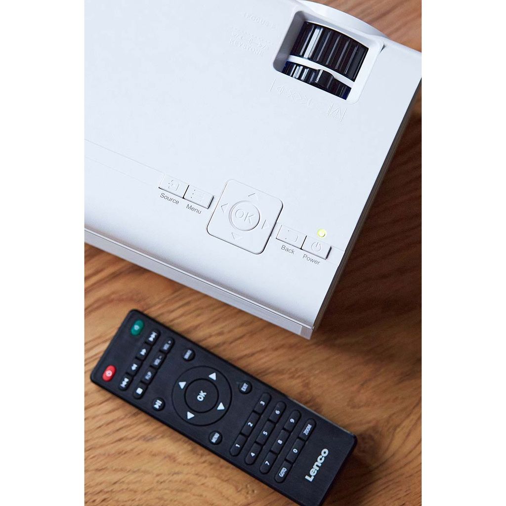 Nedis LCD-projektor med høj opløsning, Full HD 1080P - Hvid