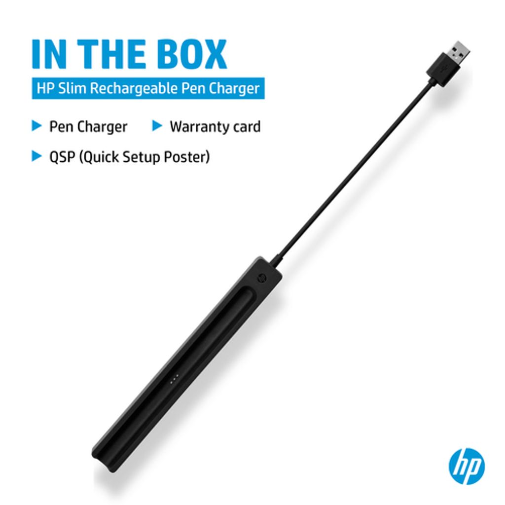 HP Slim Rechargeable Pen Charger USB-C Dokkingstasjon – 4X491AA