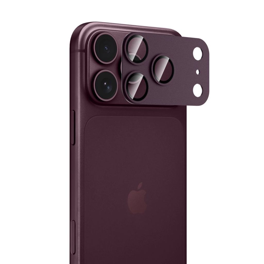 Tech-Protect Camfull Fit+ Linsskydd till iPhone 18 Pro Max - Vinröd