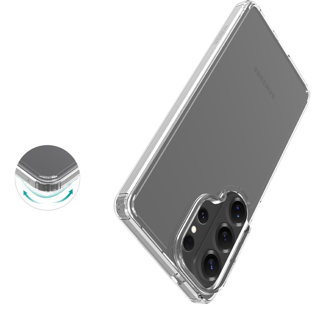 Mobique Samsung Galaxy S26 Ultra Hybrid-deksel - Gjennomsiktig