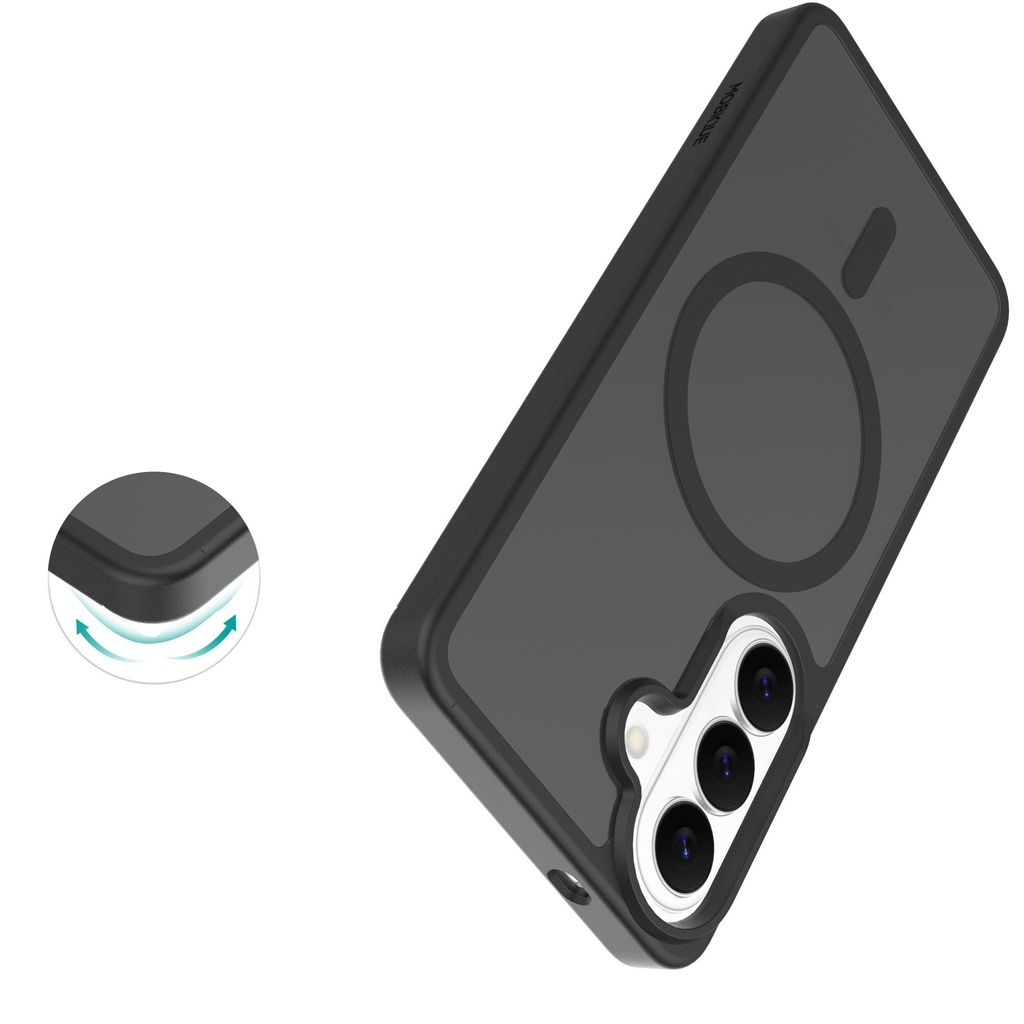 Mobique Samsung Galaxy S26 MagSafe Hybrid Cover - Frostet Sort