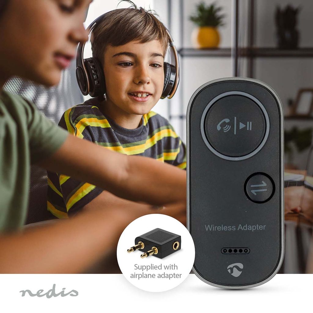 Nedis Bluetooth Transceiver USB-C/3.5mm AUX med Flygplansadapter