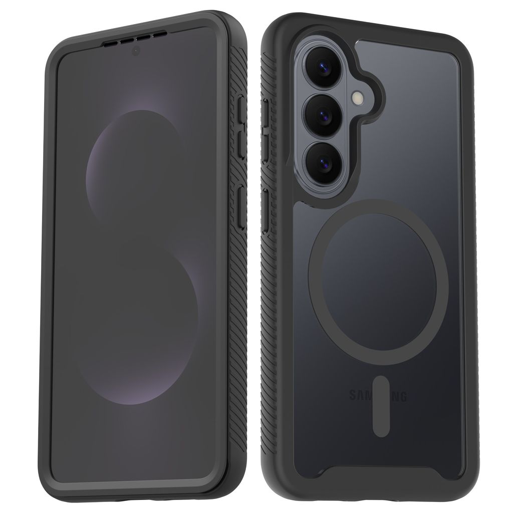 Mobique Samsung Galaxy S26 Fulddækkende MagSafe-cover – Sort/Transparent