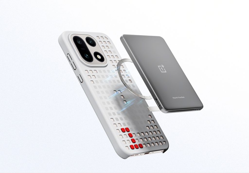 OnePlus 15 Hole-Pattern MagSafe-kompatibel Deksel – Grå