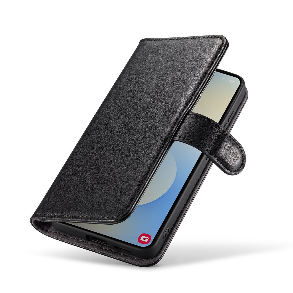 Mobique Samsung Galaxy S26 Plånboksfodral Äkta Läder – Svart