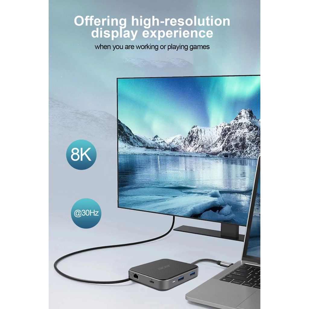 Acer USB4 Multidisplay 7 porter Dokkingstasjon