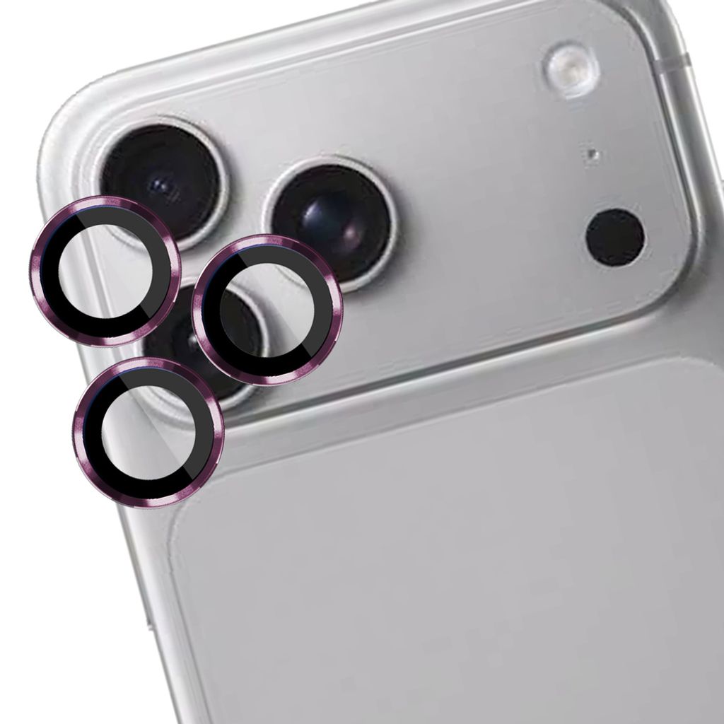 3mk Lens Protection Pro Linsebeskytter till iPhone 18 Pro/18 Pro Max - Burgunder